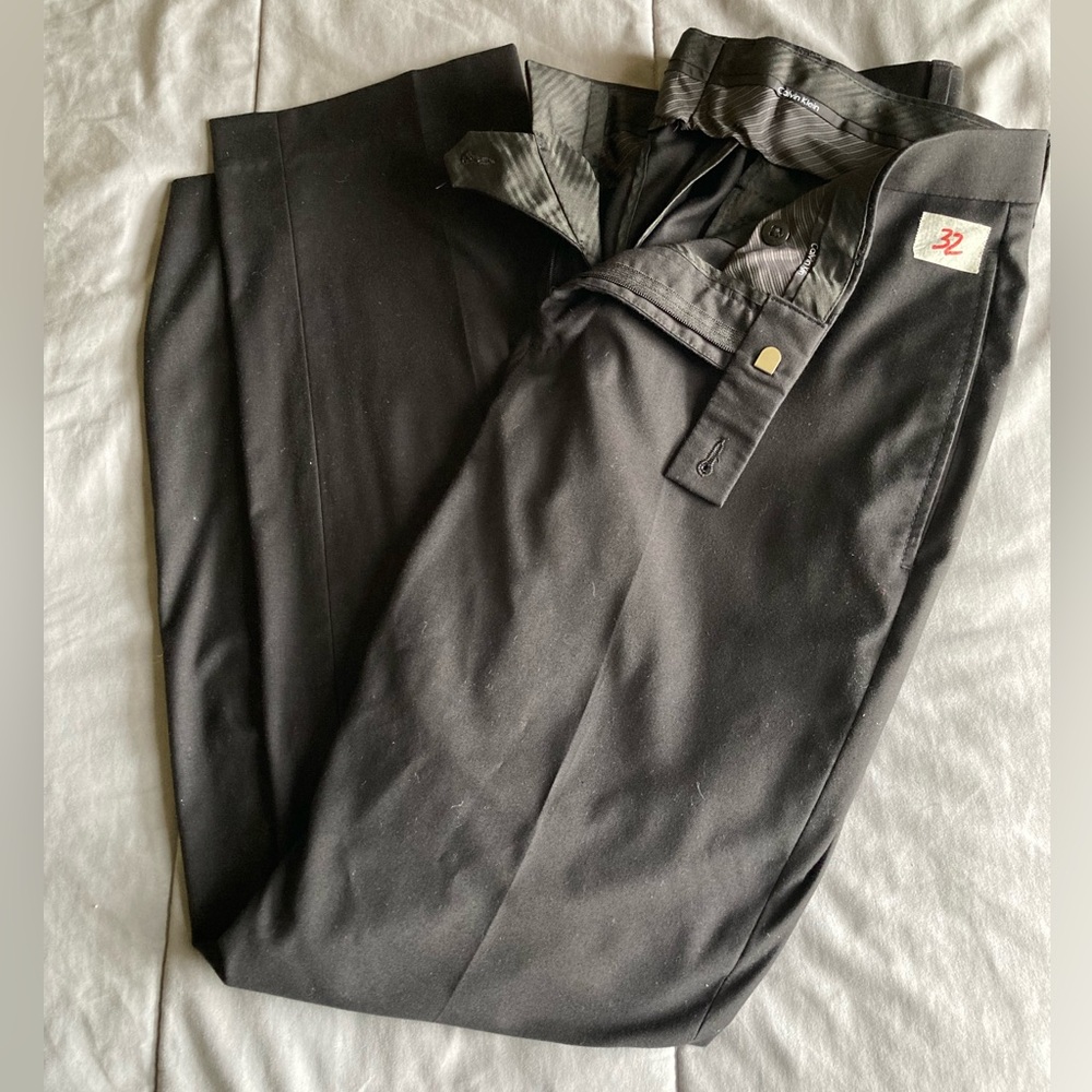 Mens black Calvin Klein dress pants